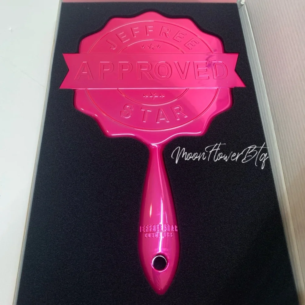 Jeffree Star 2020 Valentine’s Hot Pink Chrome Approved Hand Mirror